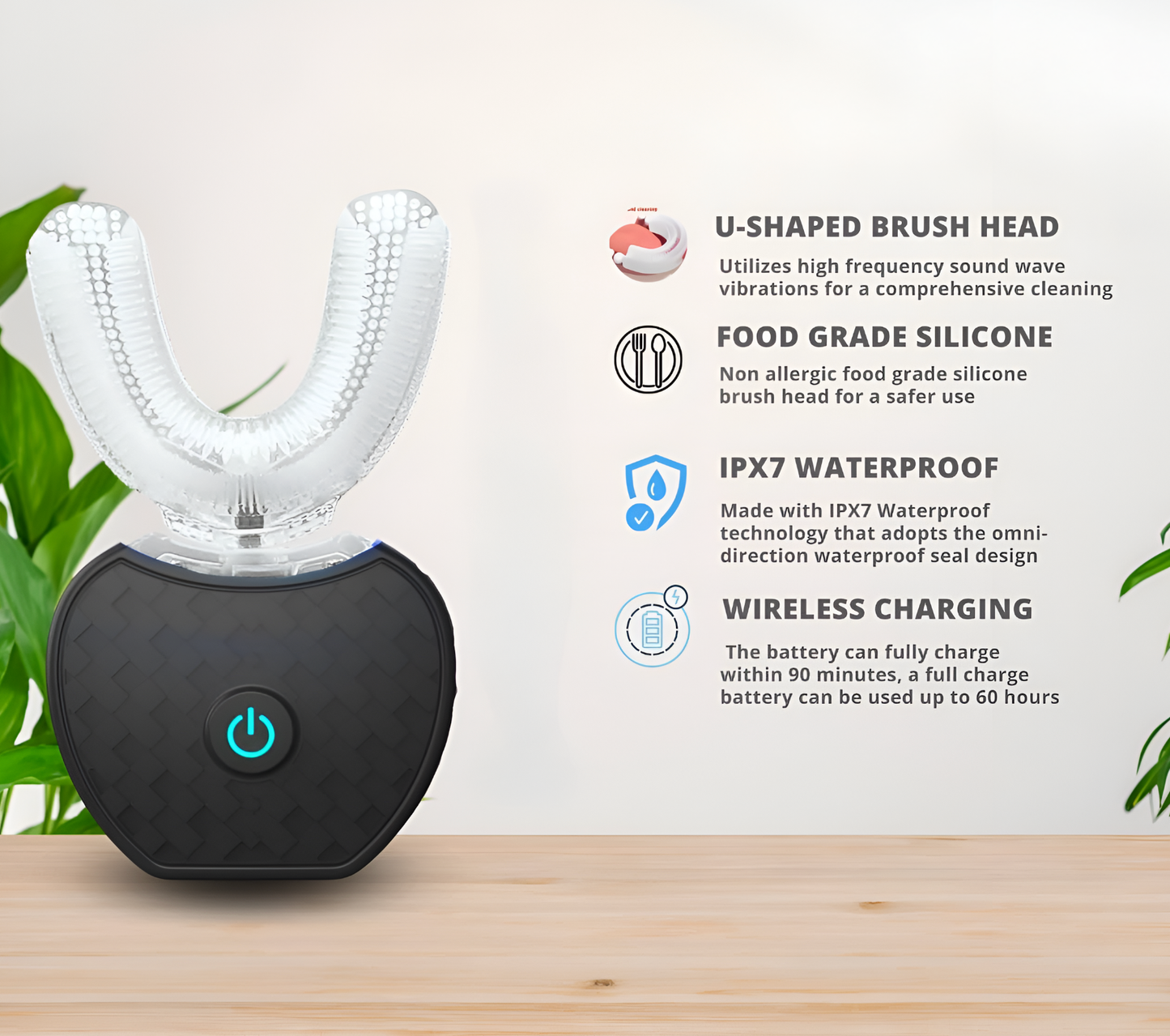 Electric U-Brush features