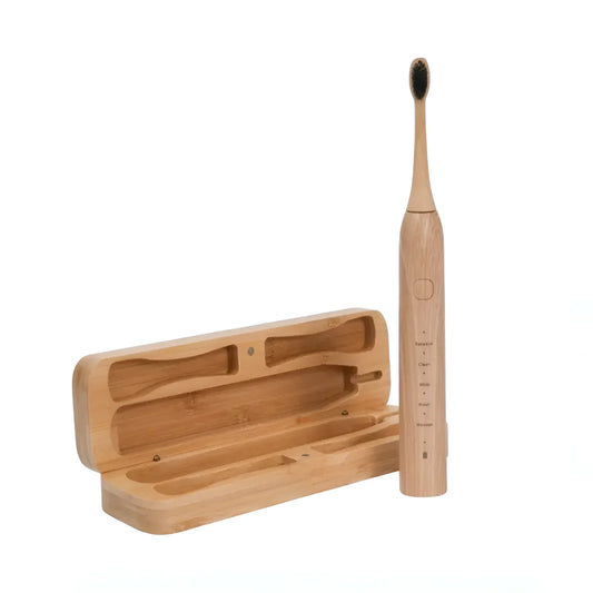 Bamboo Electric Toothbrush with its case