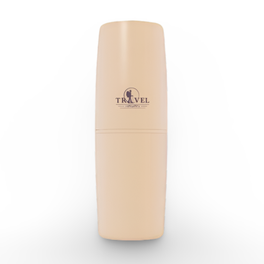 Beige Toiletry Traveling Case