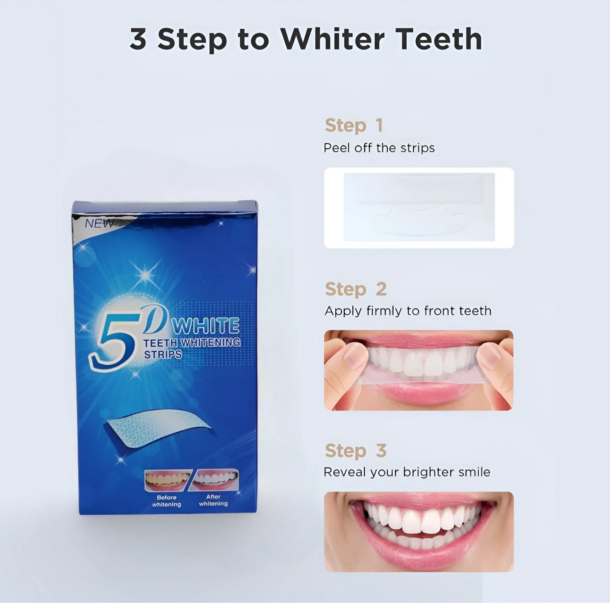 5D Whitening Strips - Comari Oral Care 