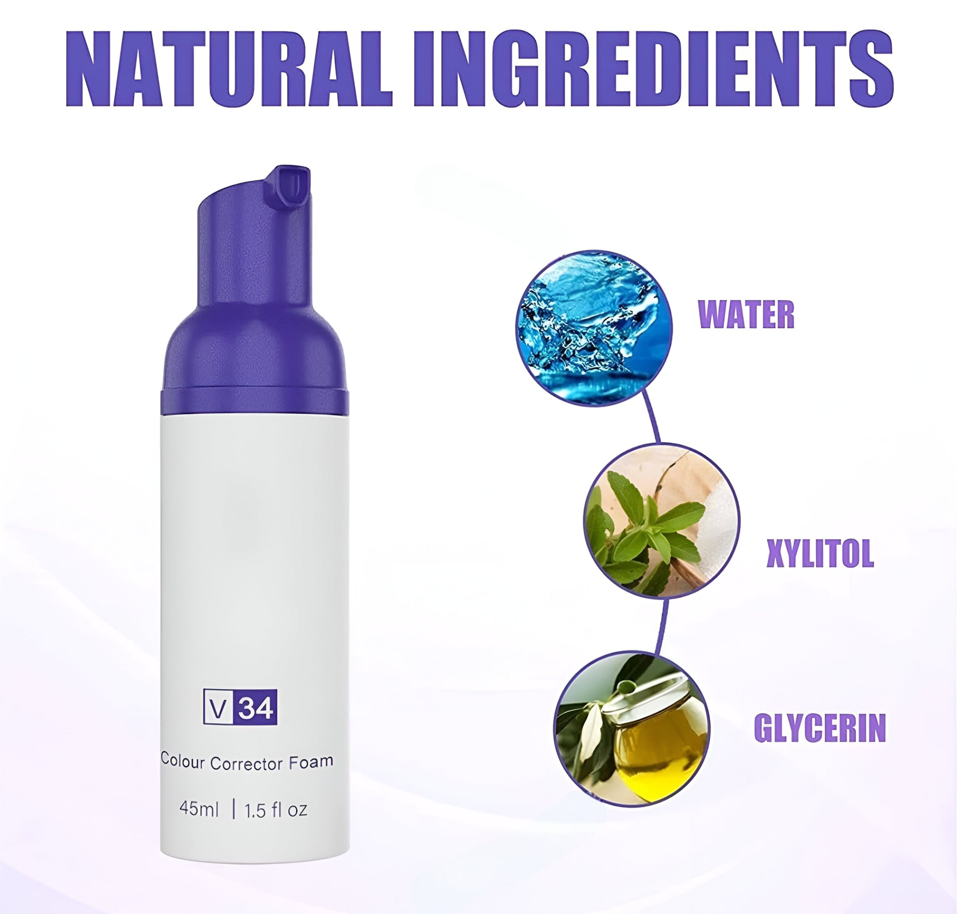 Purple Whitening Mousse - Comari
