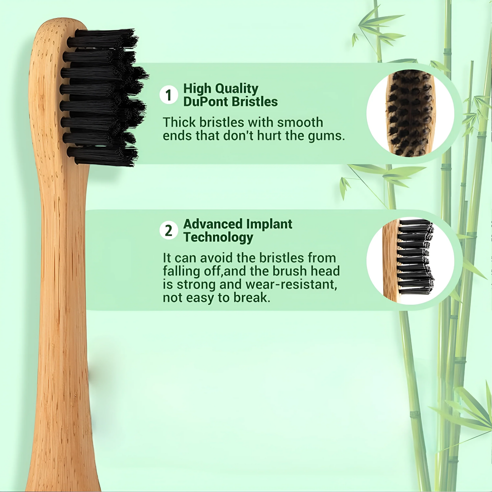 Replacement Heads: Bamboo Electric Toothbrush - Comari