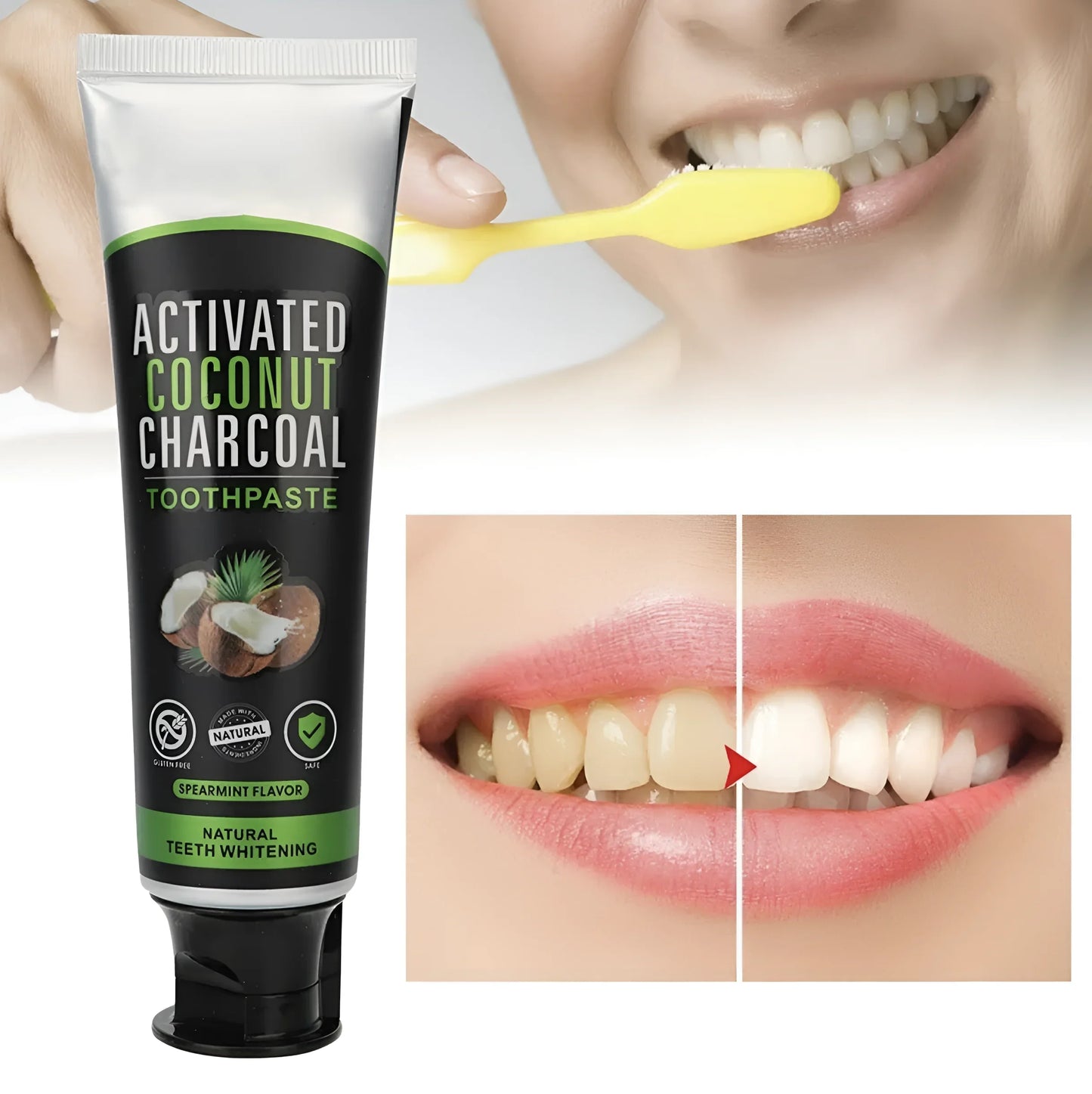 Activated Charcoal Toothpaste - Comari Oral Care 