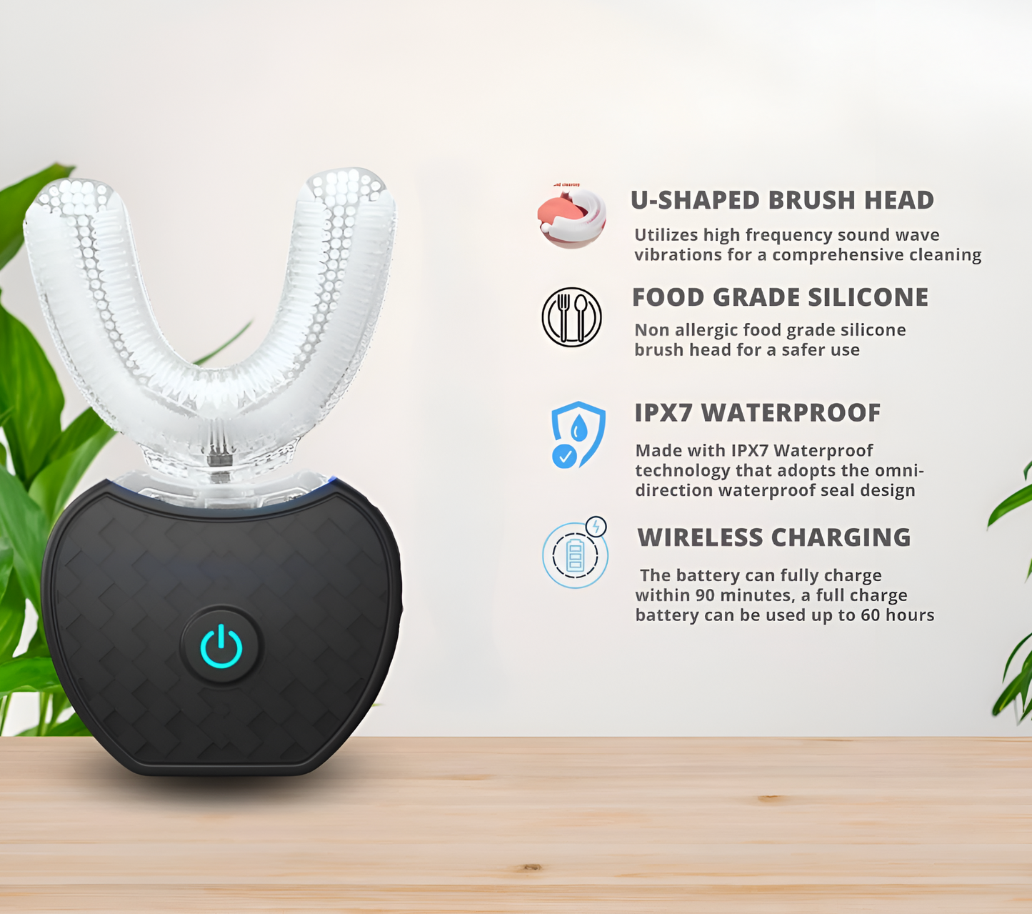 Electric U-Brush features