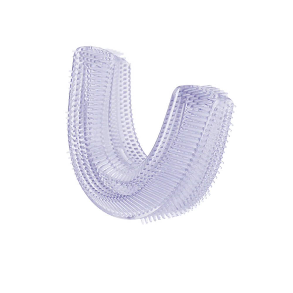Silicone U-brush head on a white background