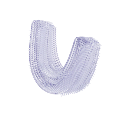 Silicone U-brush head on a white background